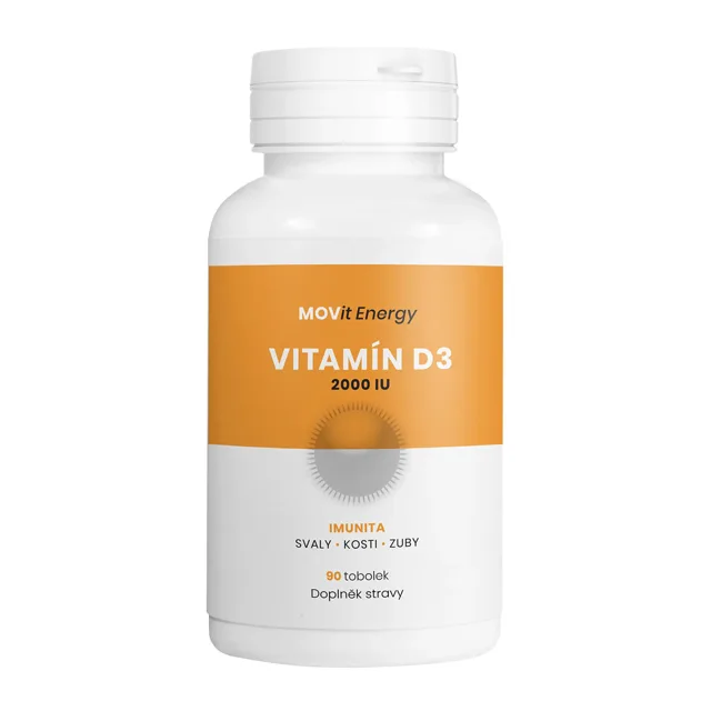 MOVit Energy Vitamin D3 2000 I.U. 50 mcg cps.90