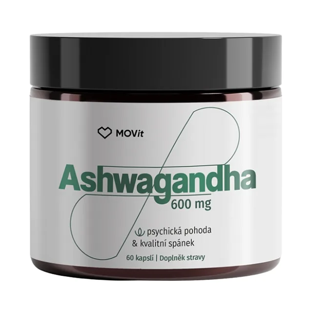 MOVIT LONGEVITY  Ashwagandha 600 mg  60 kapslí
