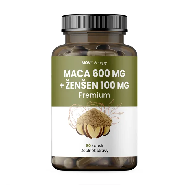 Movit Maca 600 mg + Ženšen 100 mg 90 kapslí