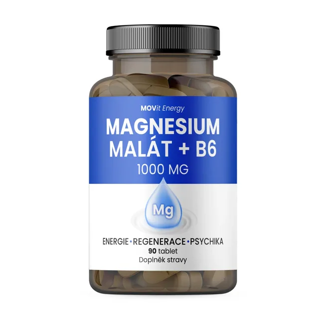 MOVit Magnesium Malát 1000 mg + B6 90 tablet