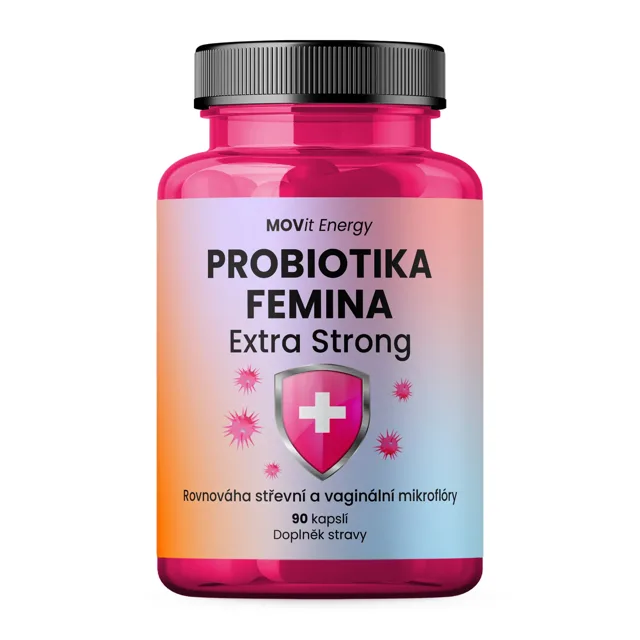 MOVit probiotika FEMINA Extra Strong 90 kapslí