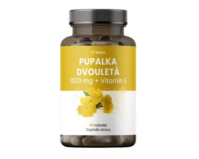 MOVit Pupalka dvouletá 1000mg+Vitamin E 90 tobolek