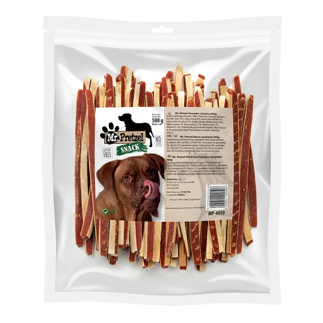 MR. PRETZEL Kanapka s koňským masem 500g pamlsek pro psa