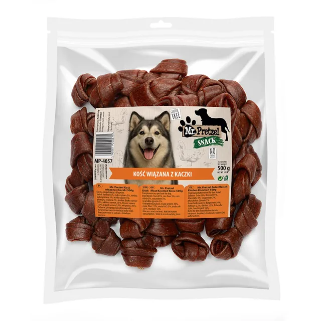MR. PRETZEL Kost spojená z kachny 500g pamlsek pro psa