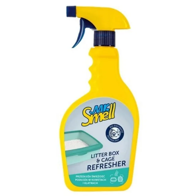 MR SMELL Klatka a Toaleta - přípravek pro prodloužení svěžesti klecí a toalet 500ml