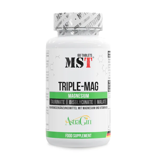 MST Nutrition Hořčík • Triple-Mag Magnesium 60 tbl