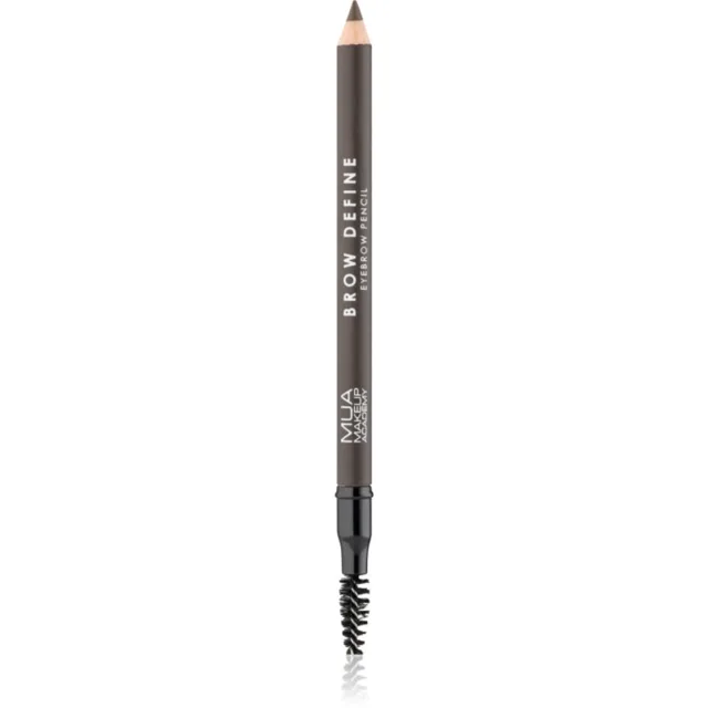 MUA Makeup Academy Brow Define dlouhotrvající tužka na obočí s kartáčkem odstín Dark Brown 1,2 g