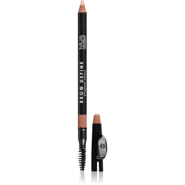 MUA Makeup Academy Brow Define dlouhotrvající tužka na obočí s kartáčkem odstín Fair 1,2 g