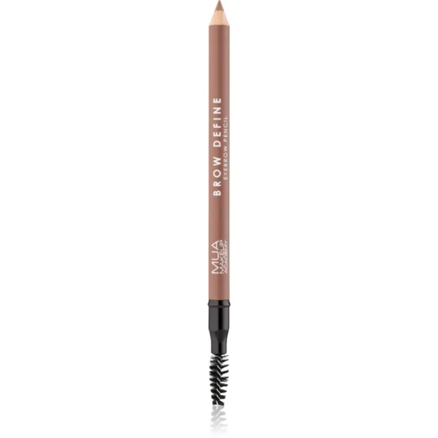 MUA Makeup Academy Brow Define dlouhotrvající tužka na obočí s kartáčkem odstín Light Brown 1,2 g