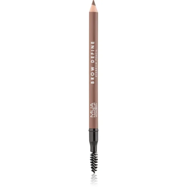 MUA Makeup Academy Brow Define dlouhotrvající tužka na obočí s kartáčkem odstín Mid Brown 1.2 g