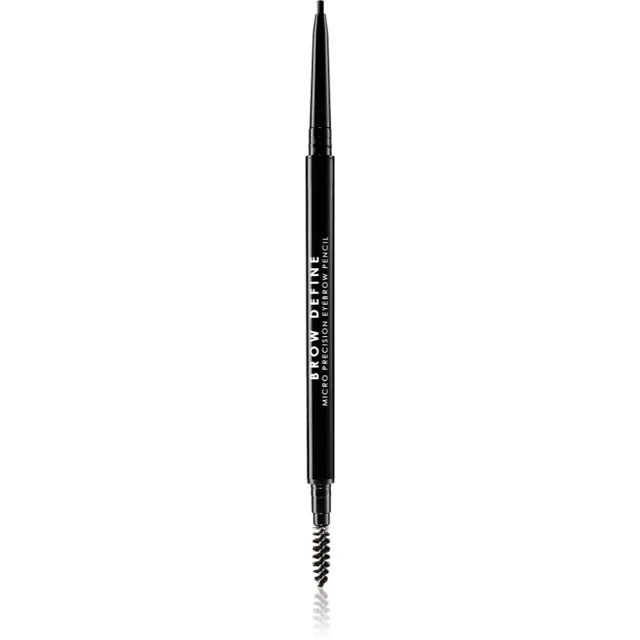 MUA Makeup Academy Brow Define precizní tužka na obočí s kartáčkem odstín Black 0.05 g