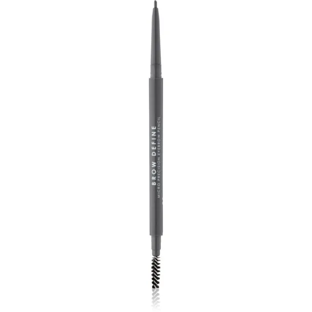 MUA Makeup Academy Brow Define precizní tužka na obočí s kartáčkem odstín Grey 0.05 g
