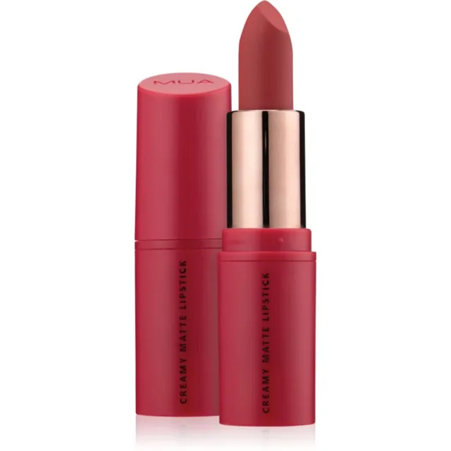 MUA Makeup Academy Creamy Matte krémová rtěnka s matným efektem odstín Heartbreaker 3.2 g