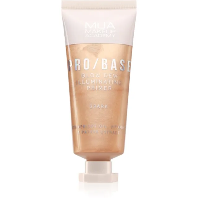 MUA Makeup Academy PRO/BASE Glow Dew rozjasňující podkladová báze odstín Spark 30 ml
