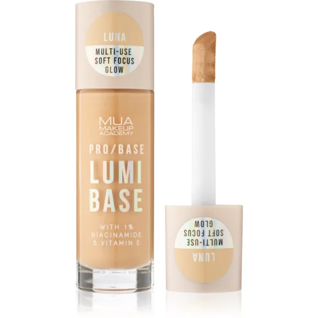 MUA Makeup Academy PRO/BASE Lumi Base rozjasňující podkladová báze pod make-up odstín Luna (Cool) 33 ml