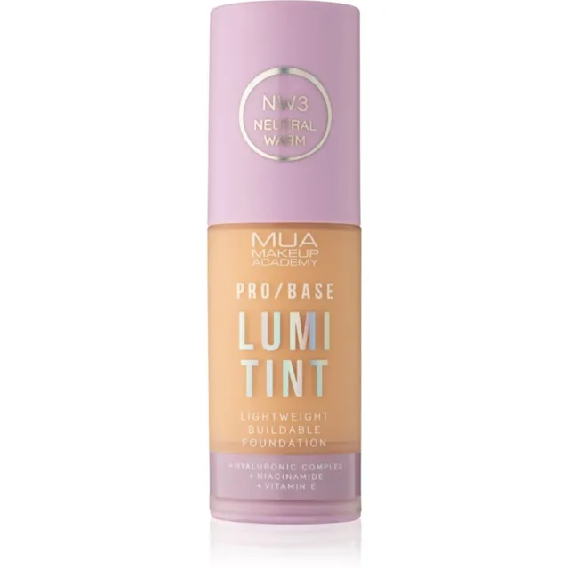 MUA Makeup Academy PRO/BASE Lumi Tint lehký make-up odstín NW3 30 ml