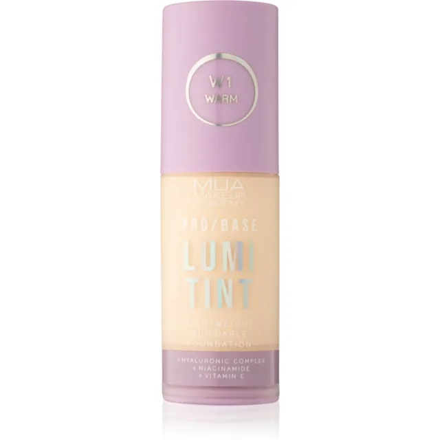 MUA Makeup Academy PRO/BASE Lumi Tint lehký make-up odstín W1 30 ml