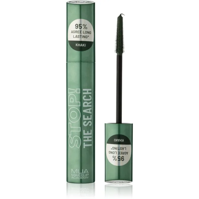 MUA Makeup Academy Stop The Search dlouhotrvající řasenka odstín Khaki 12 ml