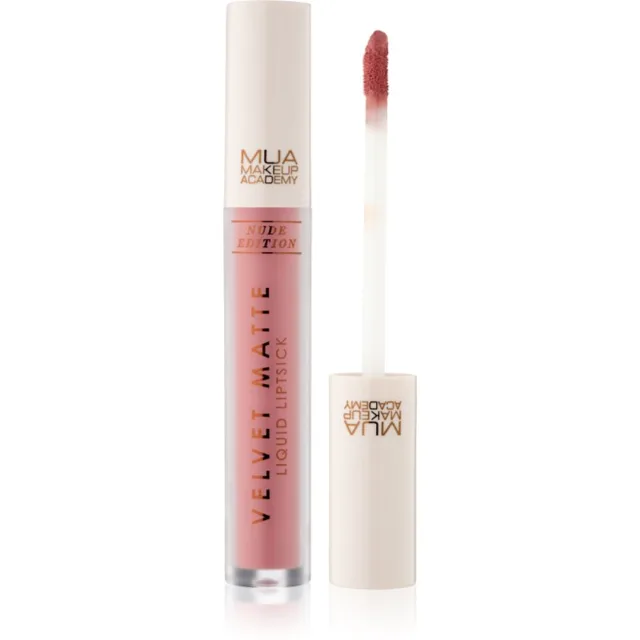 MUA Makeup Academy Velvet Matte Nude Edition matná tekutá rtěnka odstín Soul 3 ml