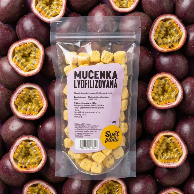 Mučenka lyofilizovaná váha 100g