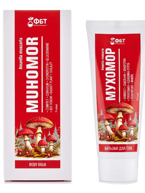Muchomůrkový tělový balzám s extraktem z muchomůrky 75 ml