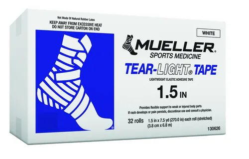MUELLER Tear-Light® Tape, bílá, 3,8 cm x 6,8 m, 32 ks