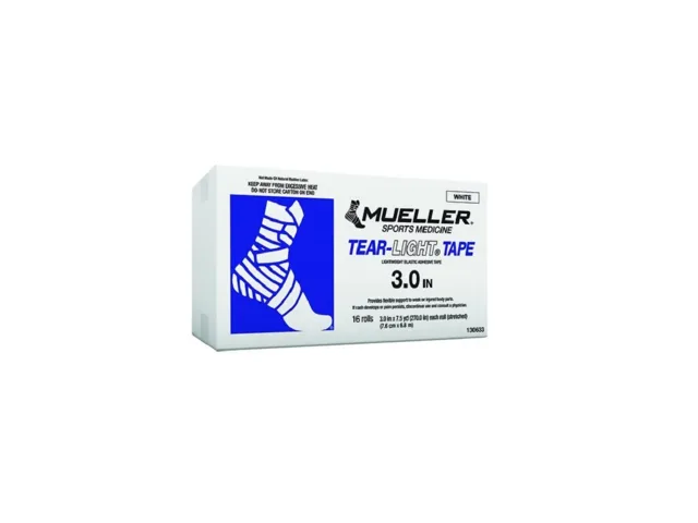 Mueller Tear-Light® Tape, bílá, 7,6 cm x 6,8 m, 16 ks