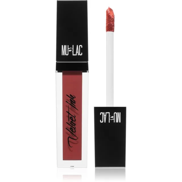 Mulac Cosmetics Velvet Ink dlouhotrvající matná tekutá rtěnka odstín Obviously 5 ml