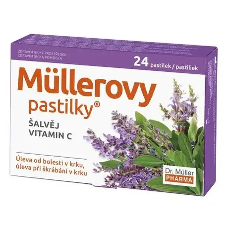 Müllerovy pastilky se šalvějí 24ks
