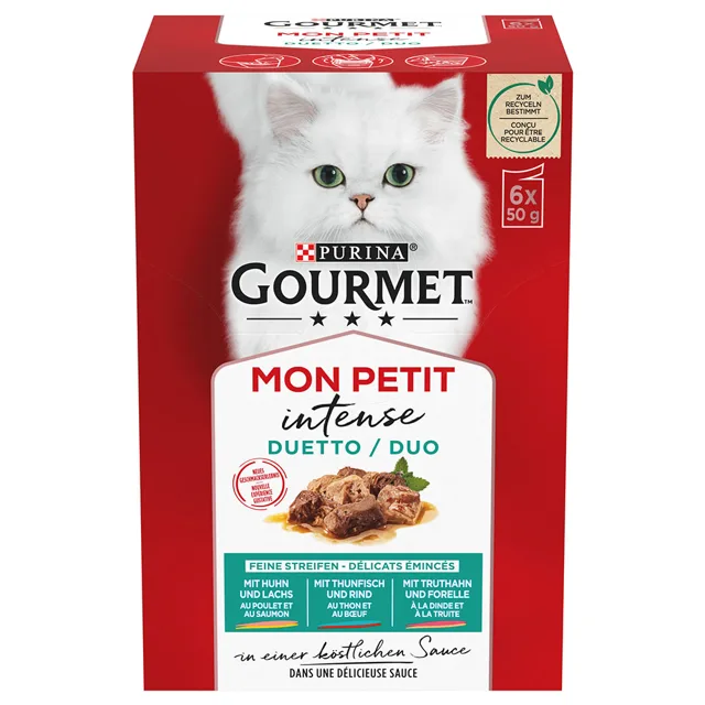 Multibalení Gourmet Mon Petit kapsičky 12 x 50 g - hovězí, telecí, jehněčí