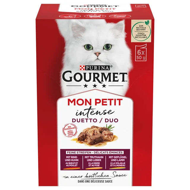 Multibalení Gourmet Mon Petit kapsičky 24 x 50 g - hovězí, kuře