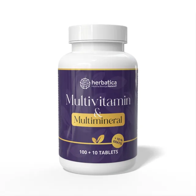 Multivitamín a multiminerál - 110 tablet - Herbatica