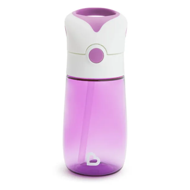 Munchkin Flip & Go™ Hrneček s brčkem 18m+ 355 ml fialový
