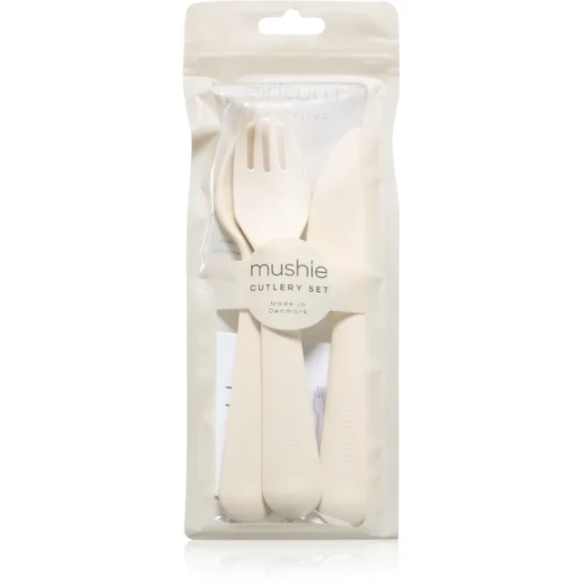 Mushie Cutlery příbor pro děti 3y+ Ivory 3 ks