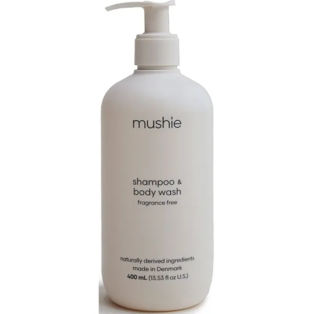 Mushie Organic Baby sprchový gel a šampon 2 v 1 pro děti 400 ml