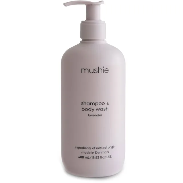 Mushie Organic Baby sprchový gel a šampon 2 v 1 pro děti Lavender 400 ml
