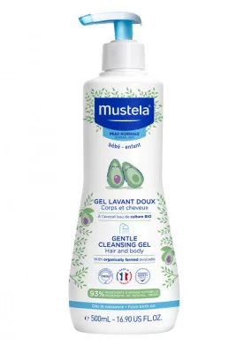 Mustela Jemný čist.tělový/vlasový gel 500ml repack