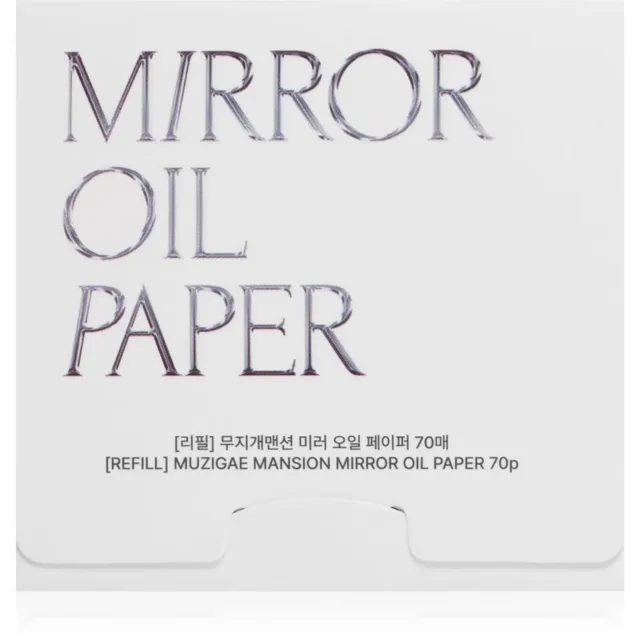 MUZIGAE MANSION Mirror Oil Paper Refill matující papírky – náhradní náplň 70 ks
