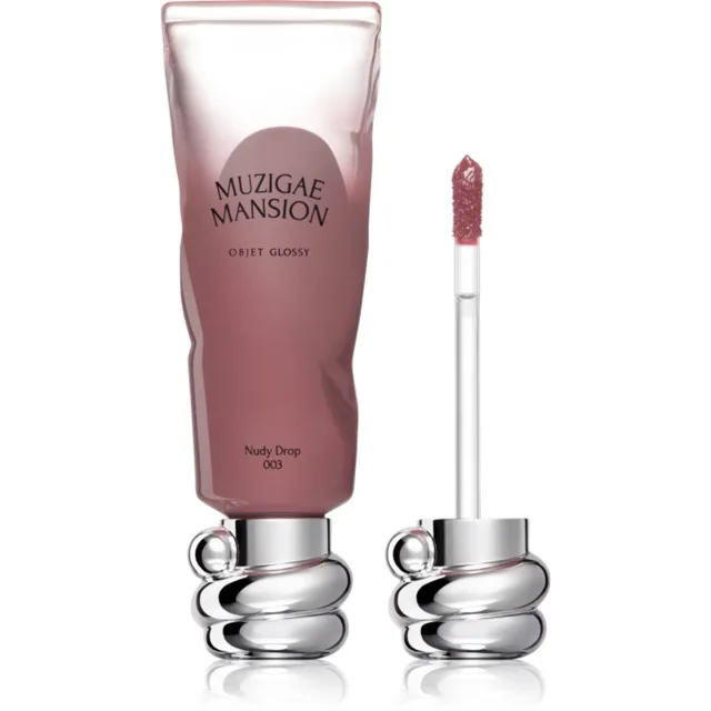 MUZIGAE MANSION Objet Glossy hydratační lesk na rty odstín 003 Nudy Drop 6 g