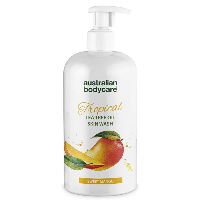 Mycí gel s mangem — Tělový mycí přípravek s olejem Tea Tree a mangem pro čistou a zdravou pokožku