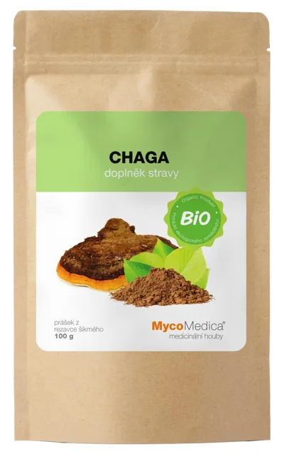 MycoMedica  BIO Chaga - 100 g BIO prášku z plodnice