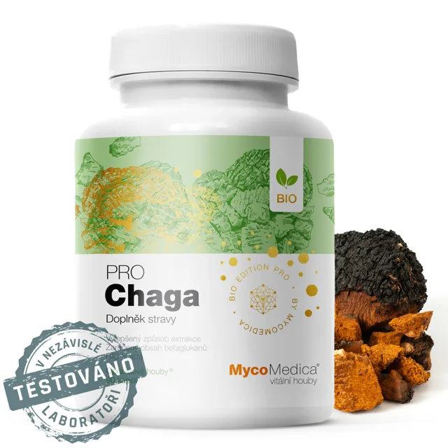MycoMedica Chaga PRO extrakt, 90 rostlinných kapslí
