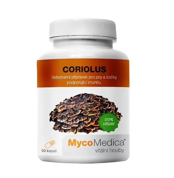 MycoMedica Coriolus 90 kapslí - vegan