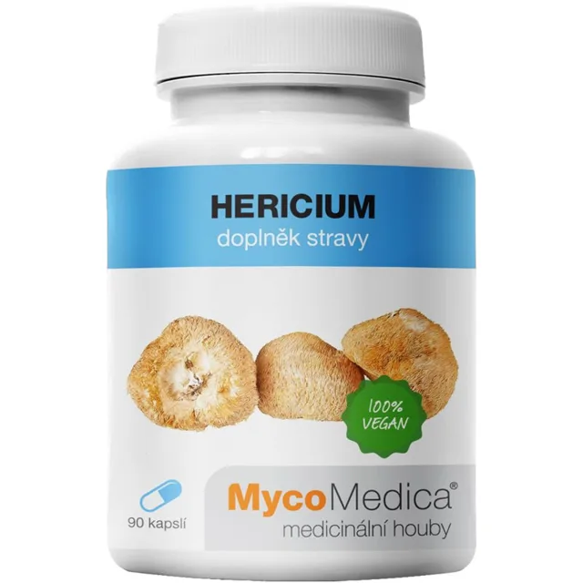 MycoMedica Hericium kapsle pro detoxikaci organismu a podporu imunity 90 cps
