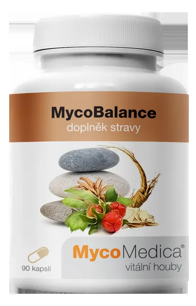 MycoMedica MycoBalance , směs bylin a hub pro podporu vitality, 90 rostlinných kapslí