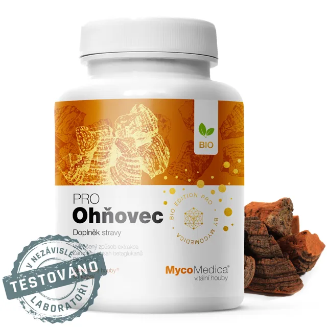 MycoMedica Ohňovec PRO extrakt, 90 rostlinných kapslí