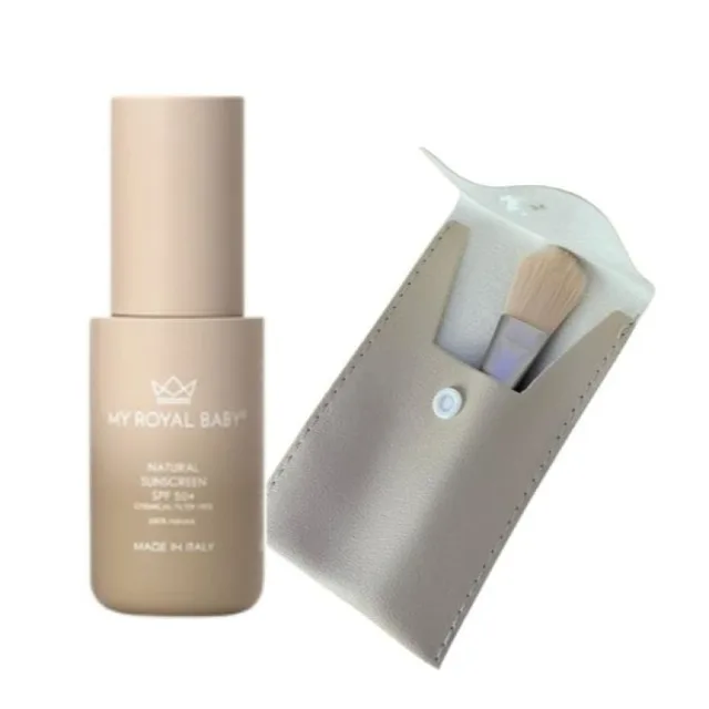 MyRoyalBaby přírodní opalovací krém SPF 50+ 50ml + kartáček s pouzdrem