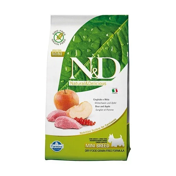 N&amp;D Boar &amp; Apple Adult Mini 800 g