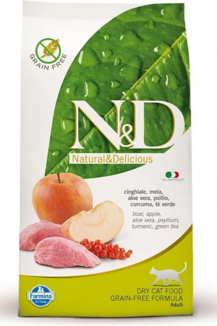 N&amp;D Cat Adult Boar/Apple Grain-free - 5kg