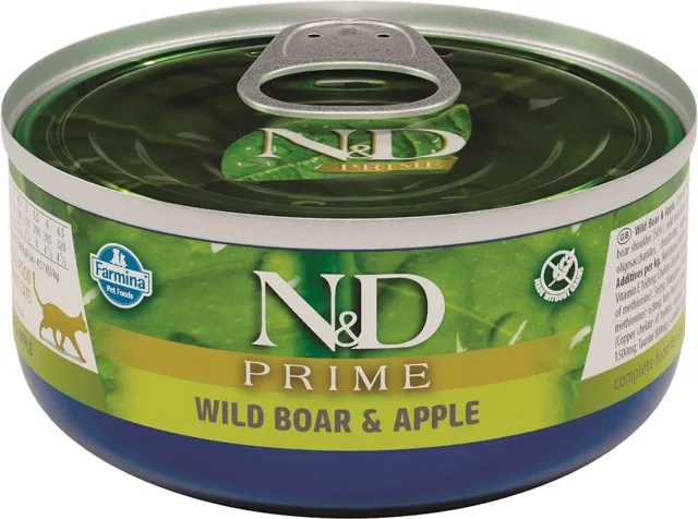N&amp;D Cat PRIME Adult Boar &amp; Apple 80g